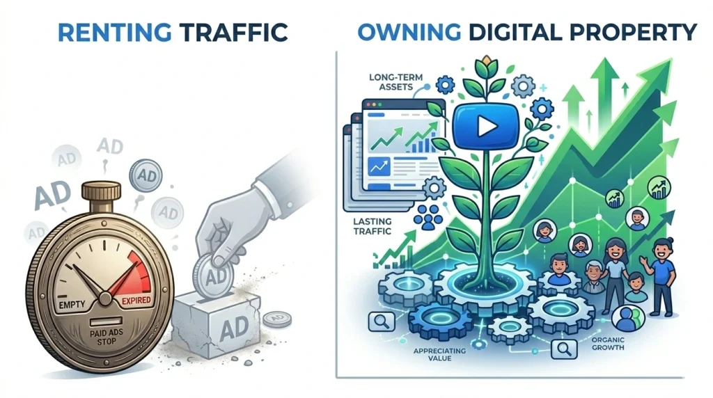 image about Renting Traffic and owning digitla assects which is best