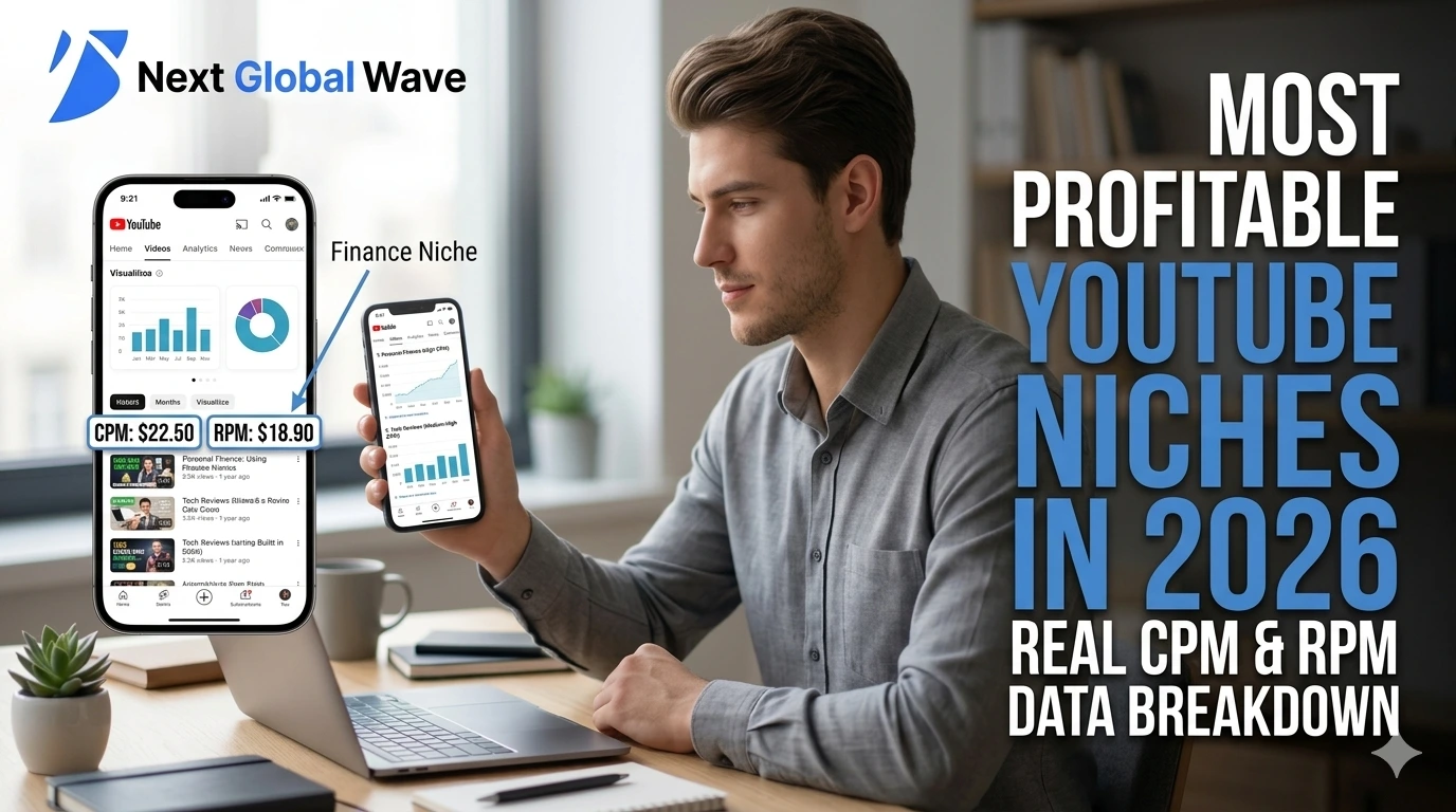Most Profitable YouTube Niches in 2026 (Real CPM & RPM Data Breakdown)